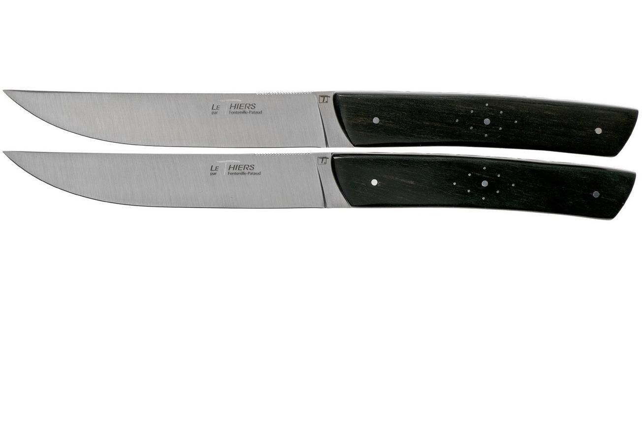 Fontenille Pataud Le Thiers 2dlg steakmessenset ebbenhout, TR2TE