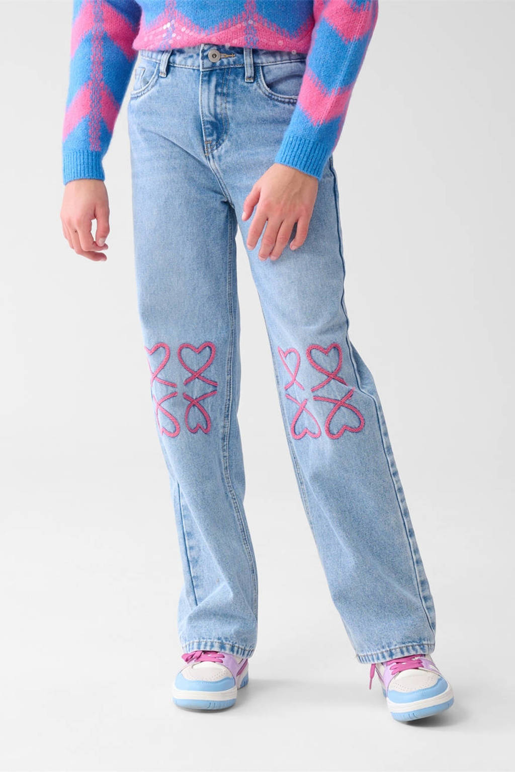 Shoeby straight high waist blauw