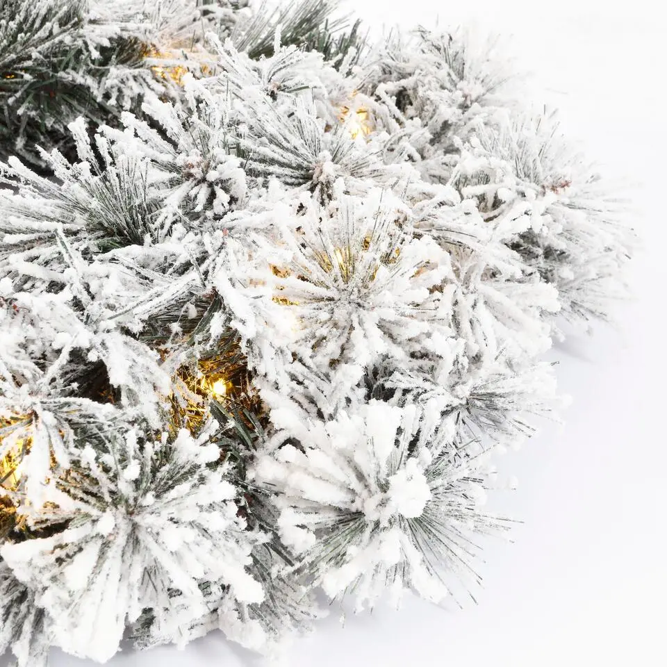 Black Box Trees Dinsmore Kerstkrans - LED - Ø60 cm - Frosted Green