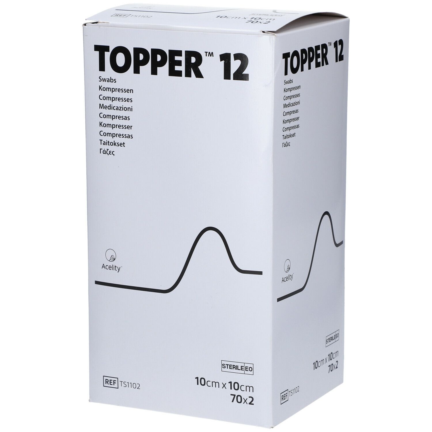 TOPPER® 12 Kompressen steril 10 x 10 cm