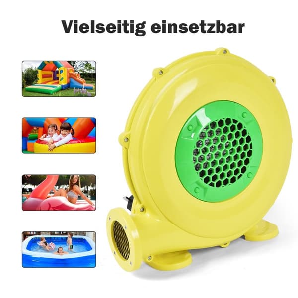 Blåser 450W elektrisk vifteluftblåser for oppblåsbare leker