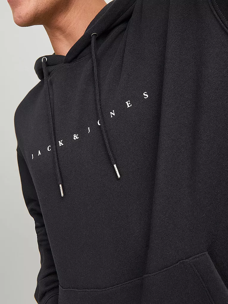 JACK & JONES Kapuzensweater - Hoodie JJESTAR schwarz