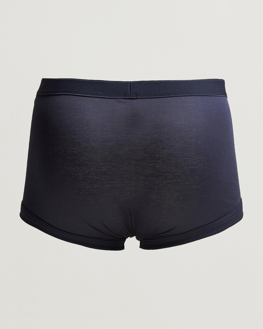Zimmerli of Switzerland Sea Island Cotton Boxer Briefs Navy
