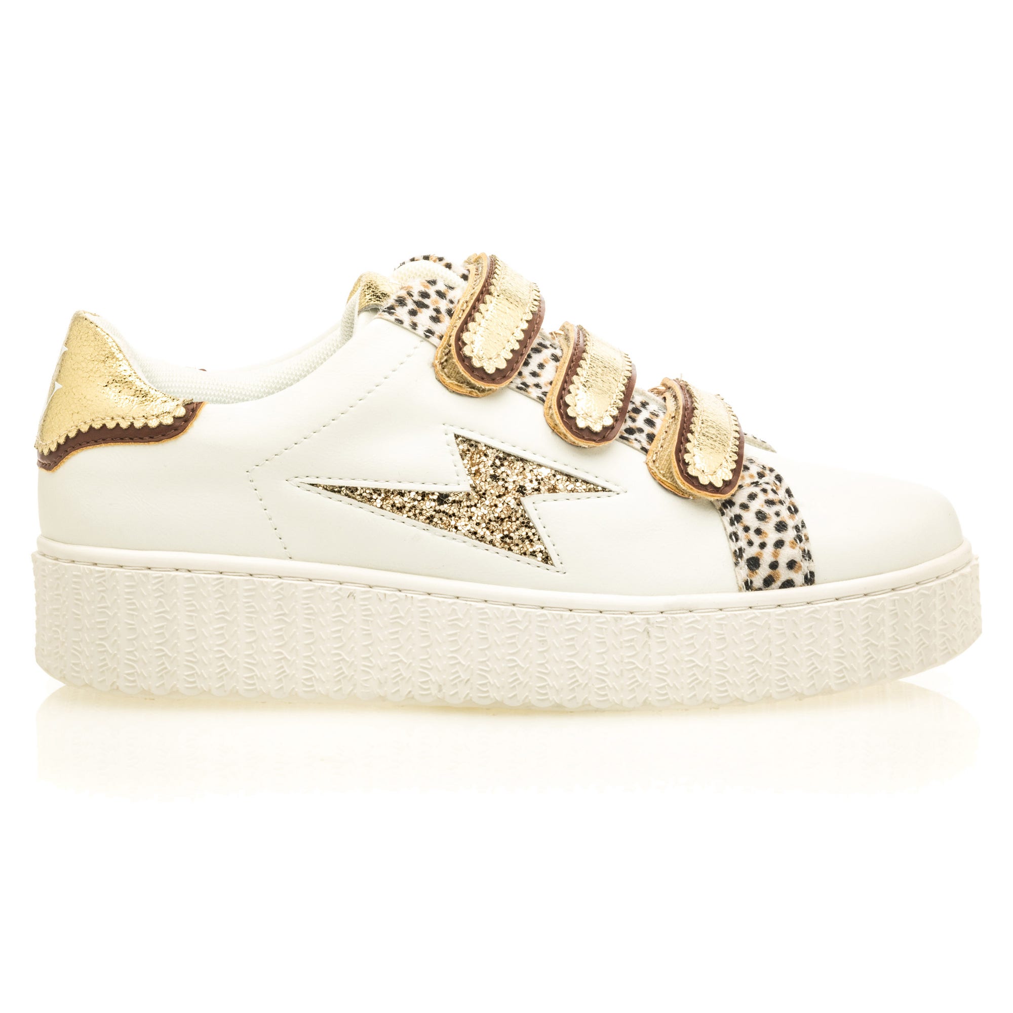 Baskets basses Femme or