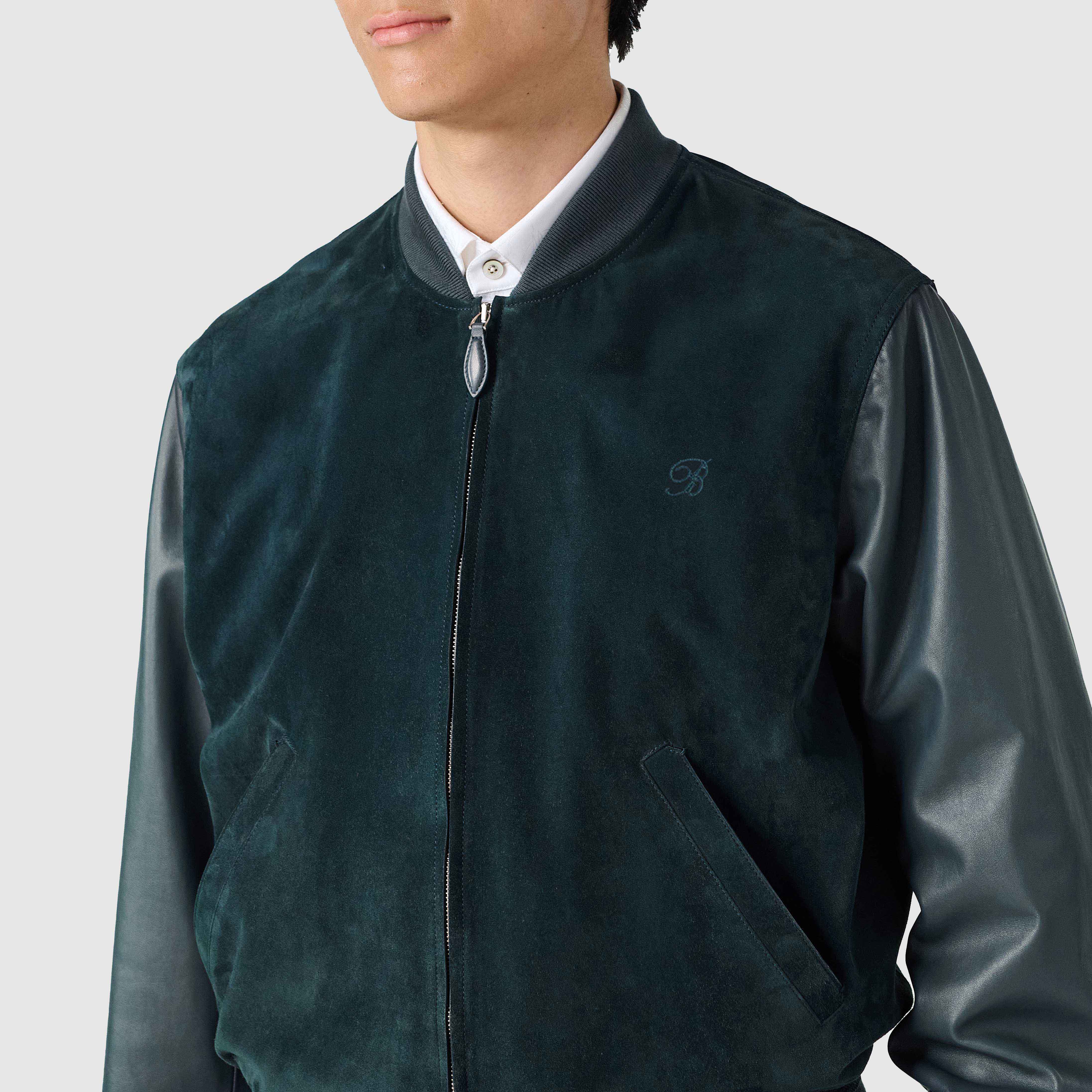Bombers En Cuir Mixte