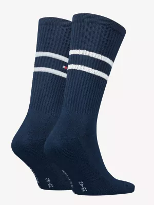 Pacote com 2 pares de meias bouclé com logotipo