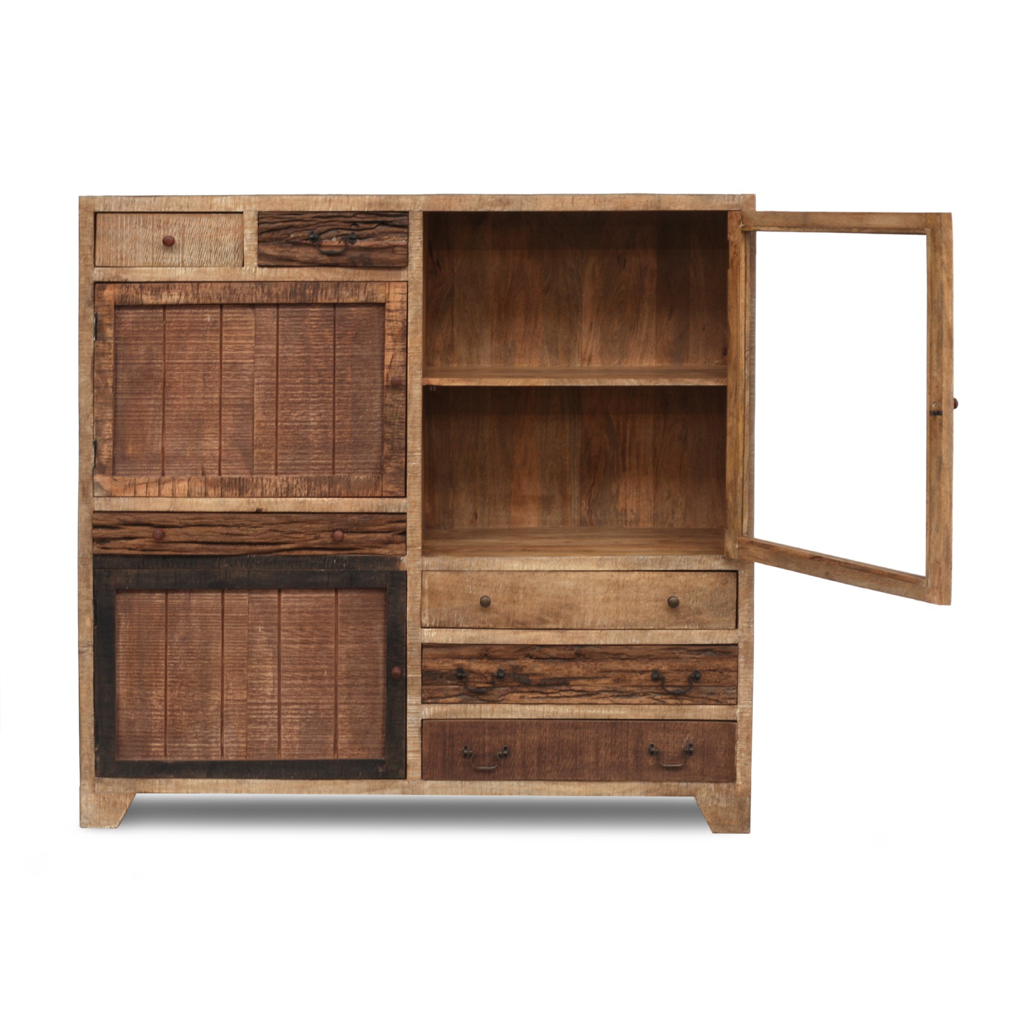 Highboard 'Codol', natur, B 149 cm, H 148 cm, T 40 cm von fischer's lagerhaus