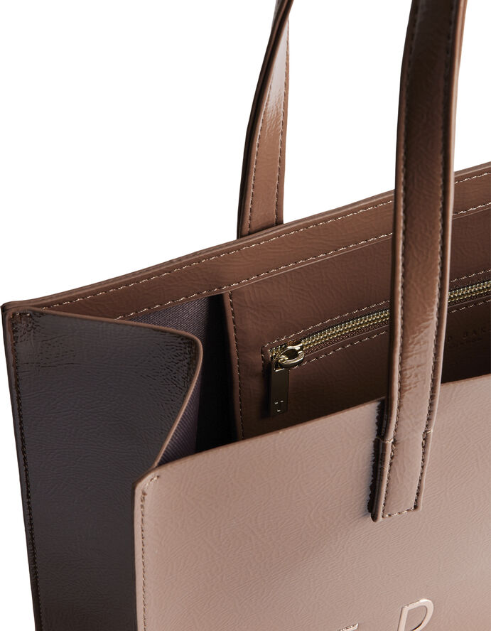 Ted Baker CRINKON Crinkle Large Icon Bag Taupe