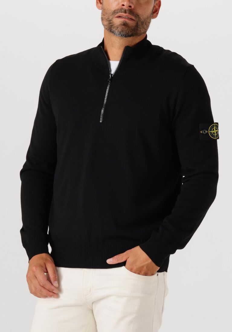 zwarte stone island trui ls polo