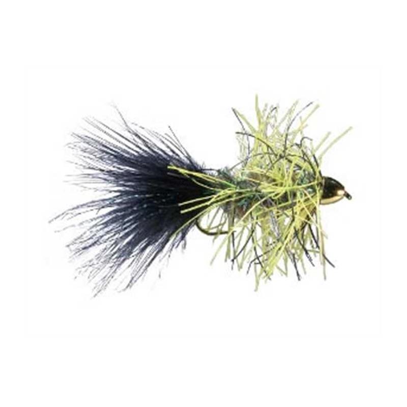 Mouche Tof Noyées Trina Conehead Rubber Bugger - Noir