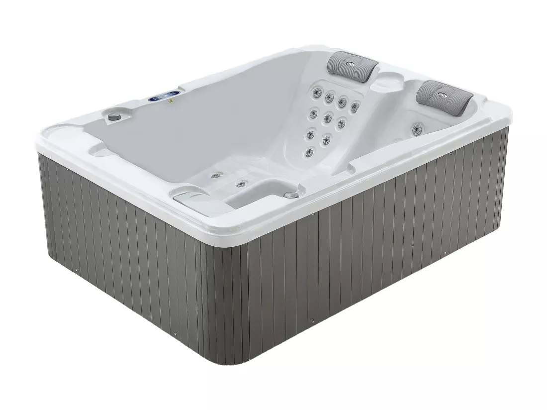 Spa 3 places blanc perlé - 35 jets - L210 x P158 x H73 cm - Système BALBOA - MAUPITI III