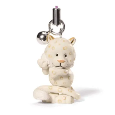 NICI Beauty Snow Leopard Girl Anhänger mit Glocken und Handystecker