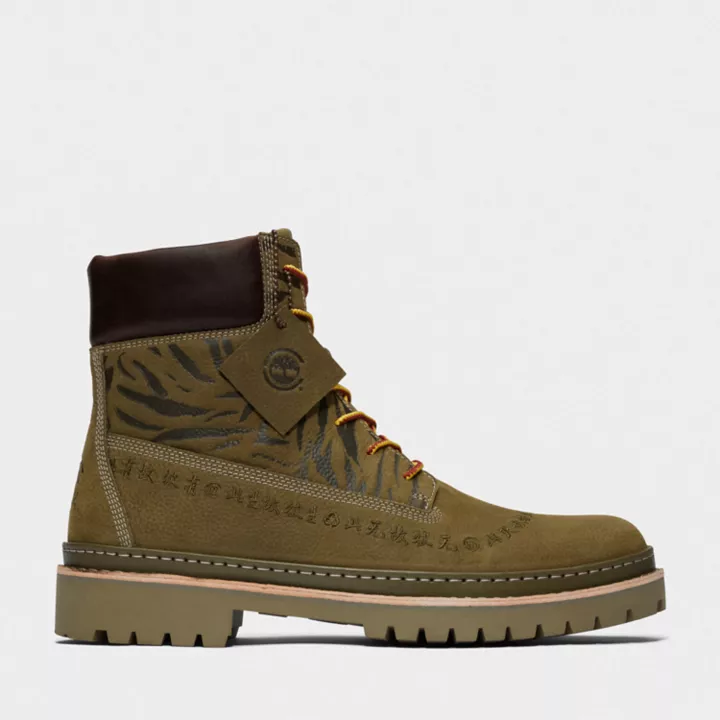 6-inch Boot Timberloop Future73 Timberland x CLOT pour homme en vert foncé