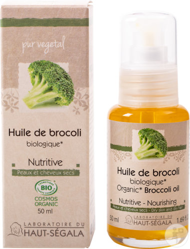 Laboratoire Du Haut-Ségala Huile De Brocoli Nutritive Bio Peaux Et Cheveux Secs Flacon 50ml