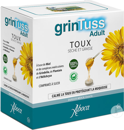 Aboca Grintuss Comprimés Tous Types De Toux 20 Comprimés