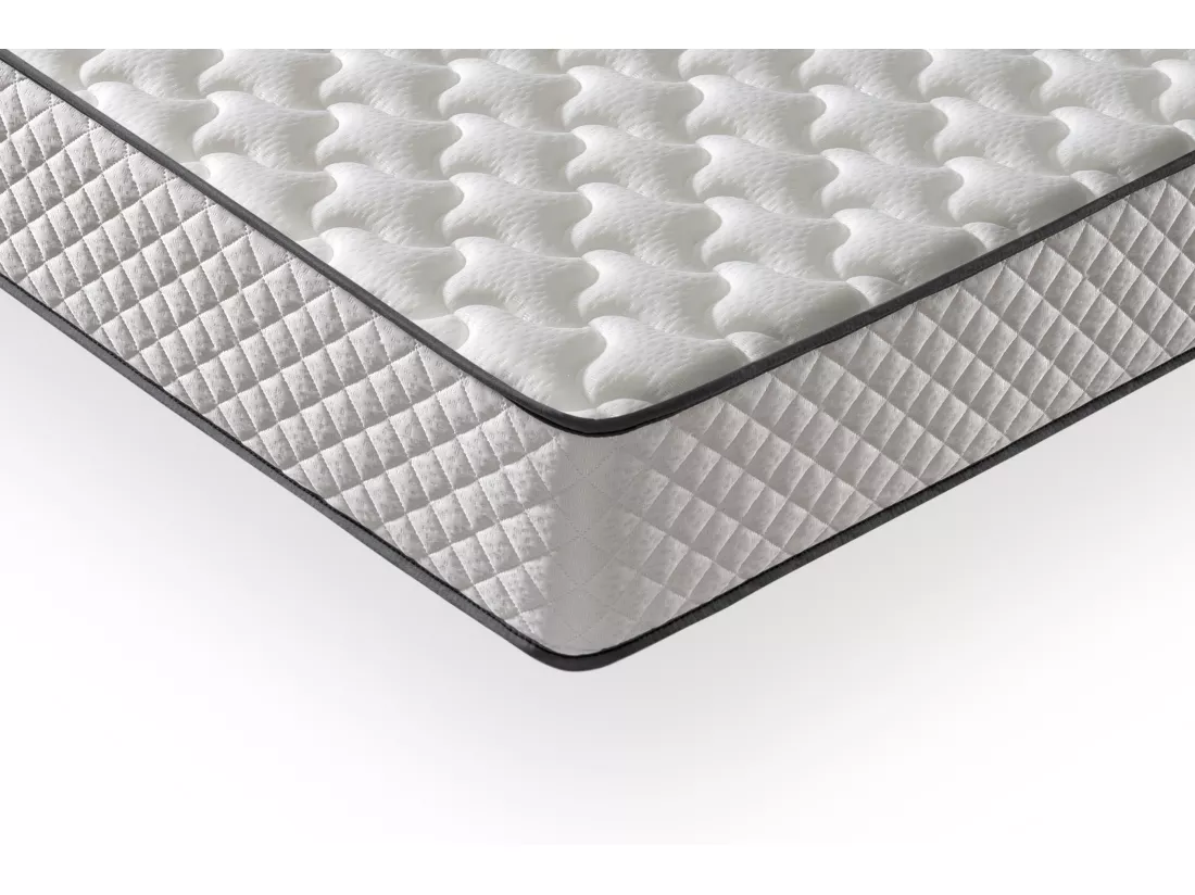 Matelas Mousse 140x190 Florida - Ferme - Réversible - Côté Été/hiver - H20 Cm