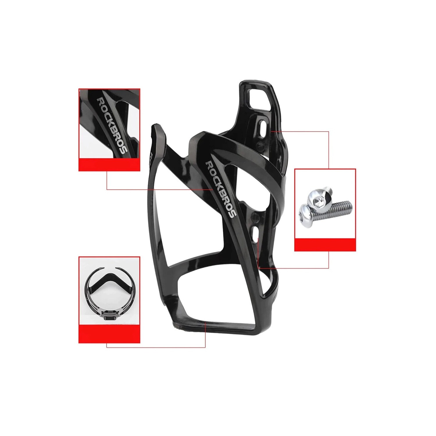 Fahrradflaschenhalter – SchwarzFK338 - PC Flaschenhalterung