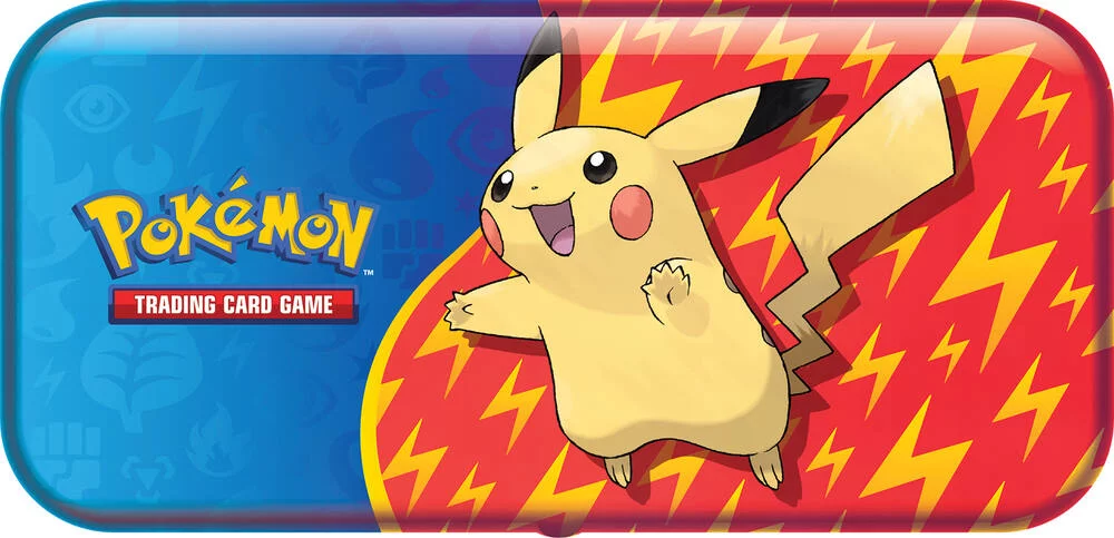 POKEMON - COFFRET 2 BOOSTERS + PLUMIER PIKACHU