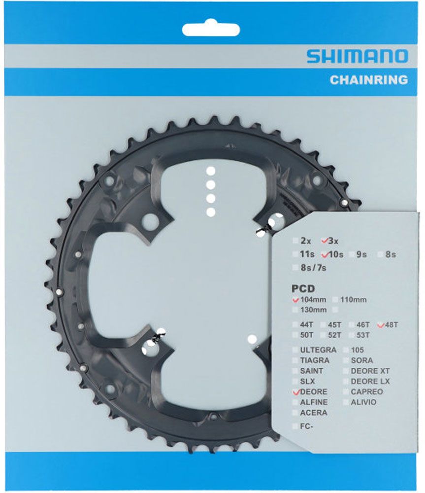 Shimano FC-T6010 Kettenblatt 48 Zähne für Kettenschutzring kaufen | Bike-Discount