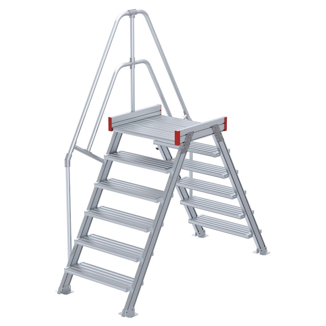 Euroline 512 overgang 60° 600mm stapbreedte 2x6 treden
