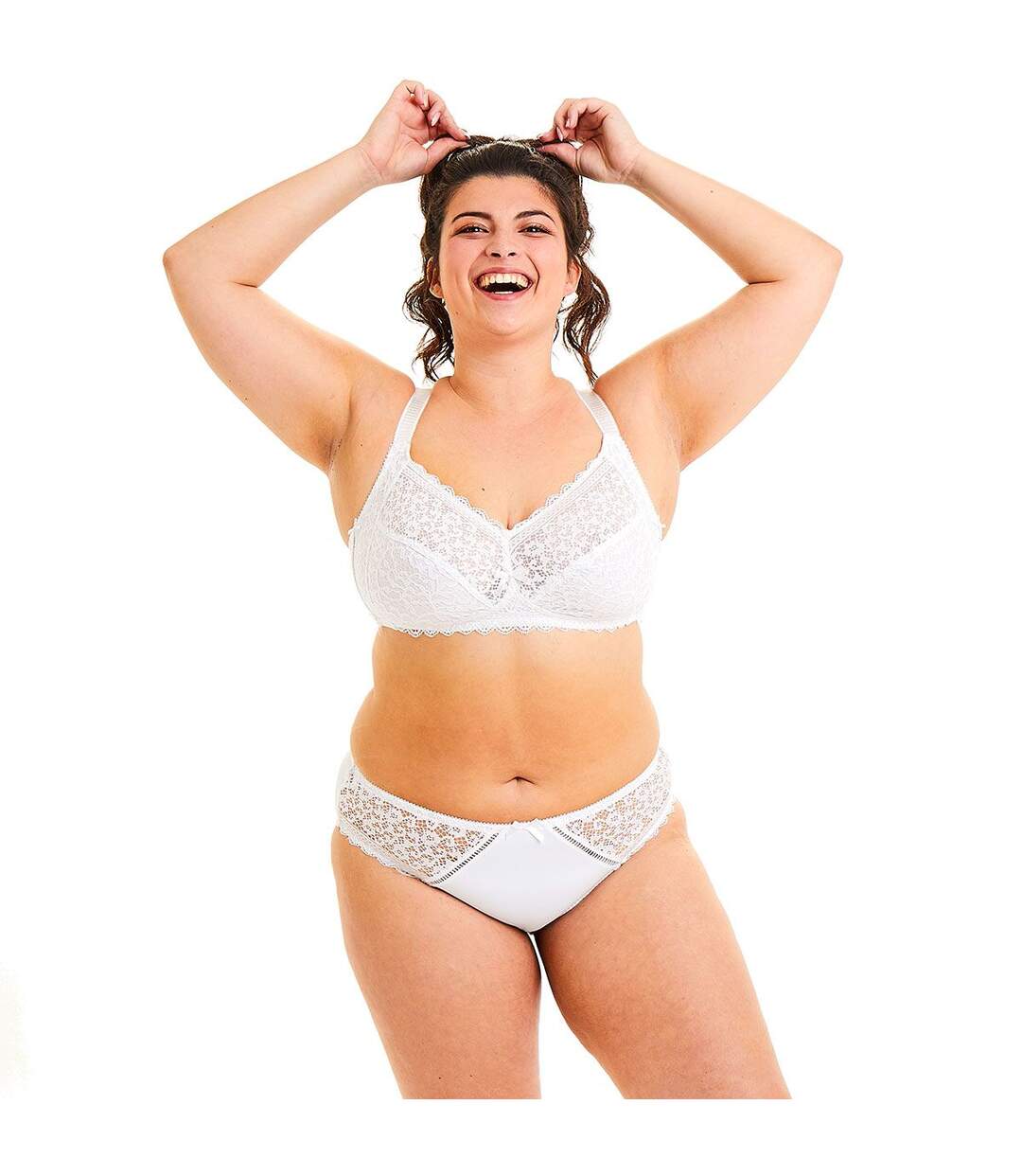 Soutien-gorge souple sans armatures blanc Elena