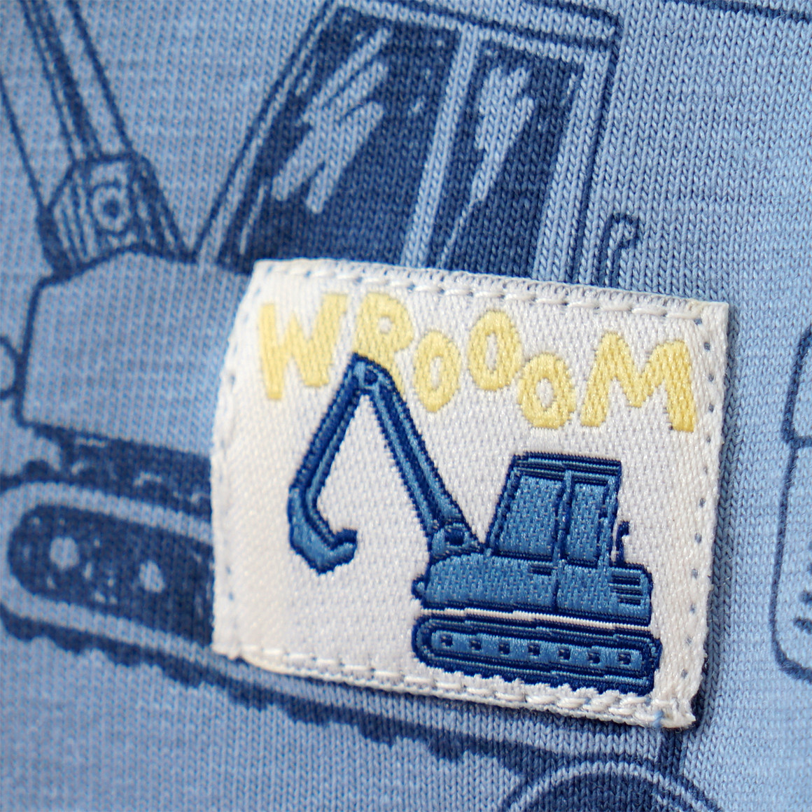 Topomini 2 Baby Unterhemden mit Fahrzeug-Motiven salbei / hellblau / dunkelblau