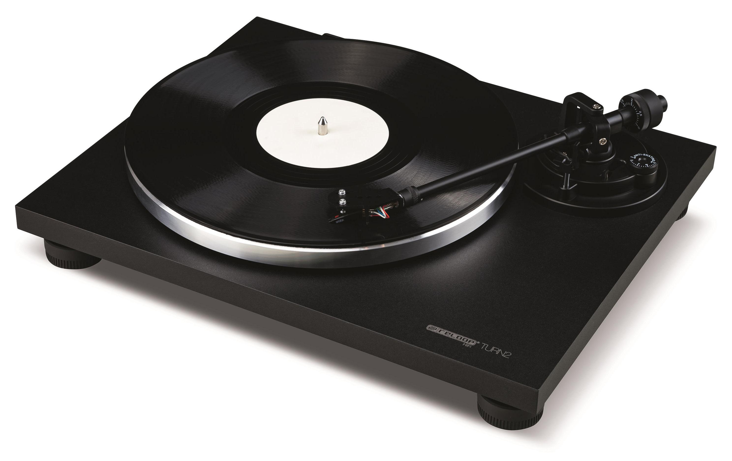 Plattenspieler HiFi Turn2 Schwarz<br>Analoger HiFi-Plattenspieler für Audio-Puristen