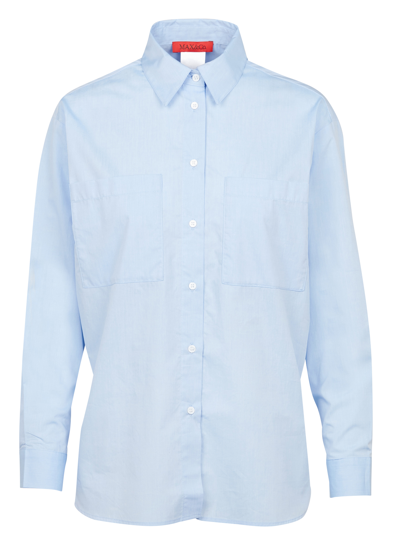BRENDA - Chemise col classique en coton | Bleu