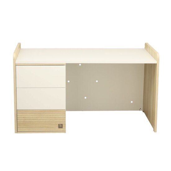 Paloma Lit combiné évolutif   Chêne sépia blanc        70 x 140 cm   de               Sauthon Baby's Sweet Home