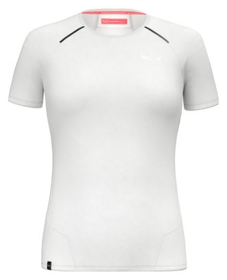 T-Shirt Femme Salewa Pedroc Dry Hybrid Blanc