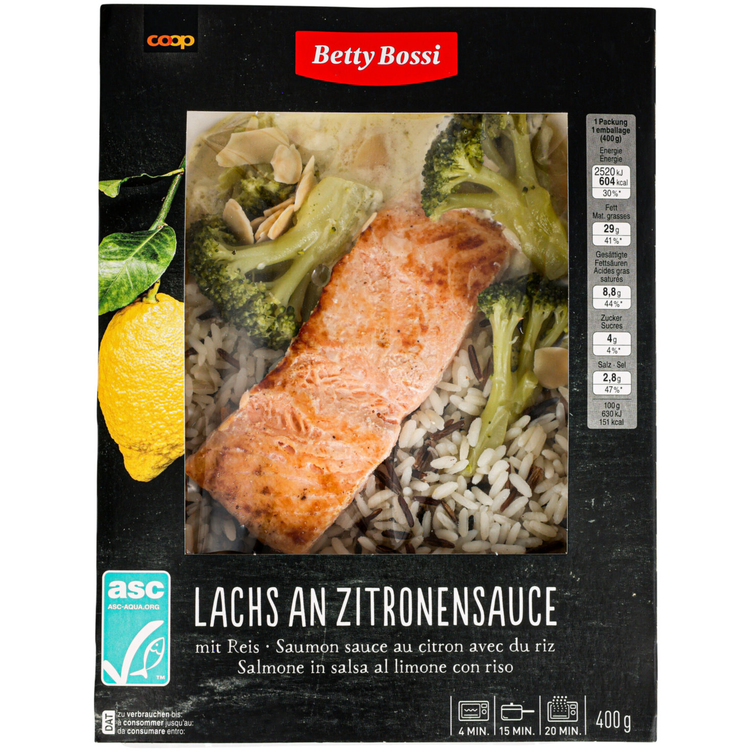 Betty Bossi Lachs ASC Zitronen