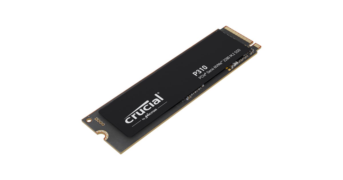 CrucialP310 2 TB SSD  (Zwart, CT2000P310SSD8, PCIe Gen 4.0 x4, NVMe 2.0)