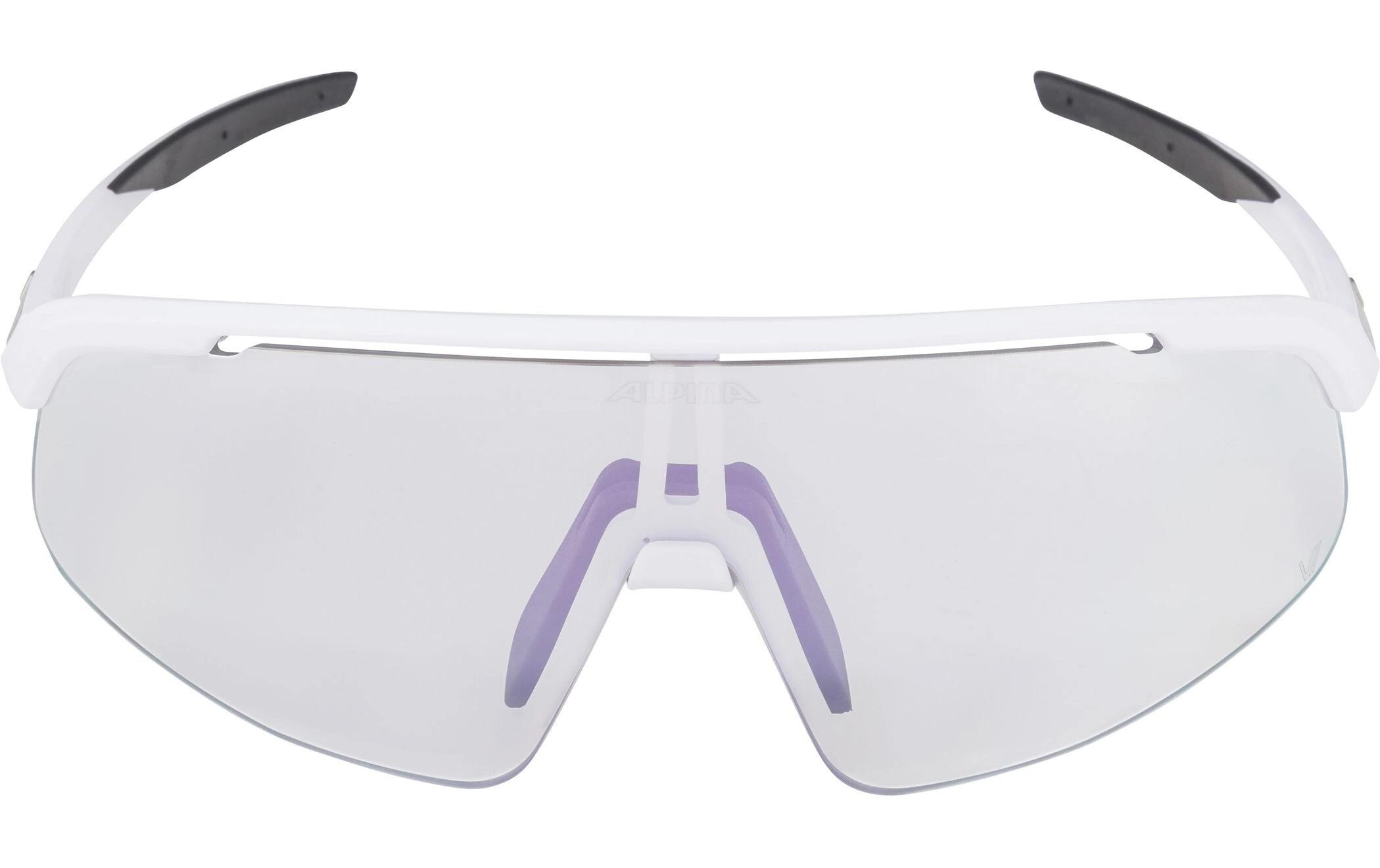 Sportbrille Turbo Pro S V - Weiss matt<br>Velobrille Cat.0-3