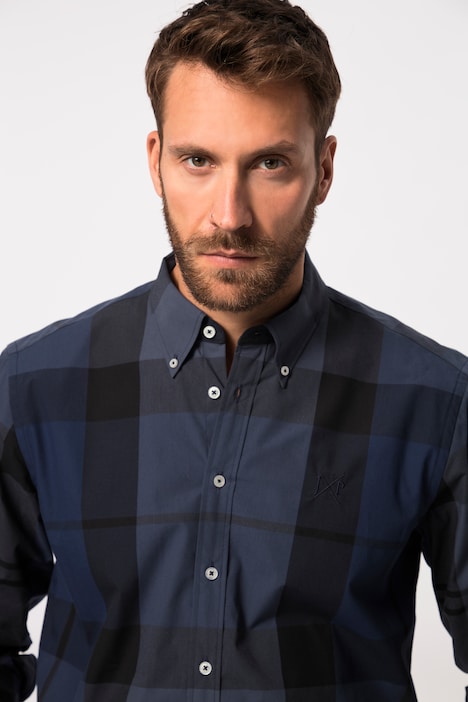 Karohemd, Langarm, Buttondown-Kragen, Modern Fit, bis 8 XL