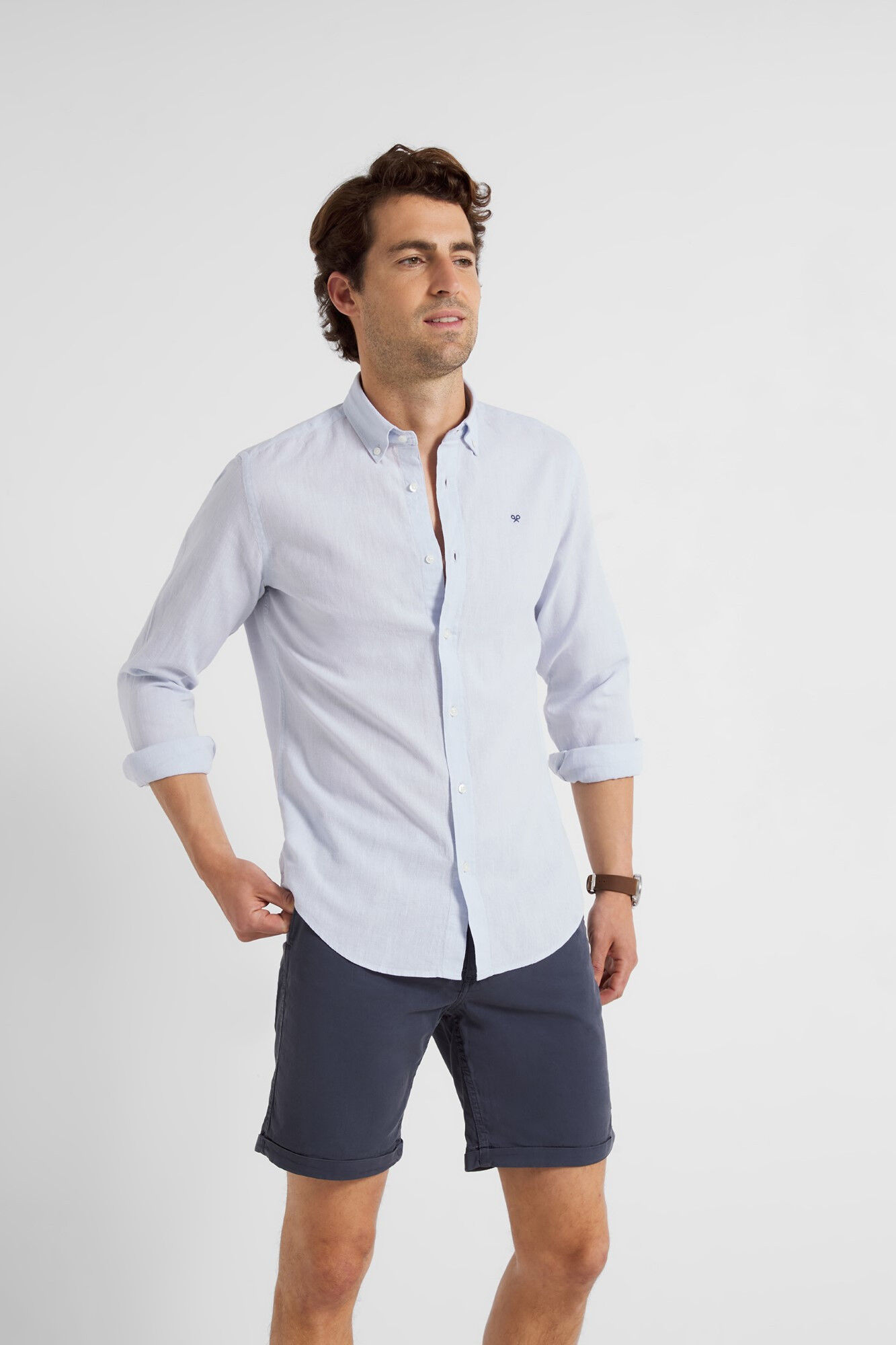 Camisa esportiva azul-clara - Azul