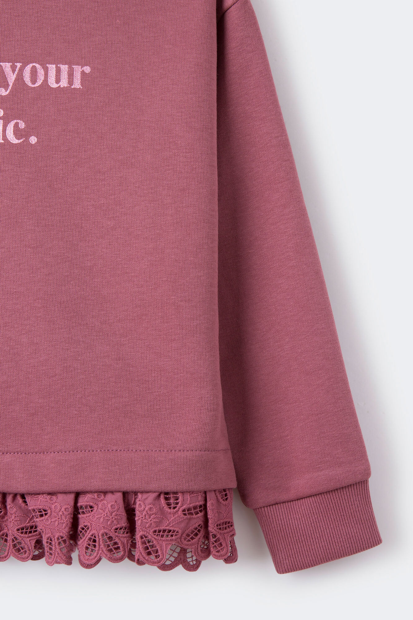 Moletom feminino com mensagem
