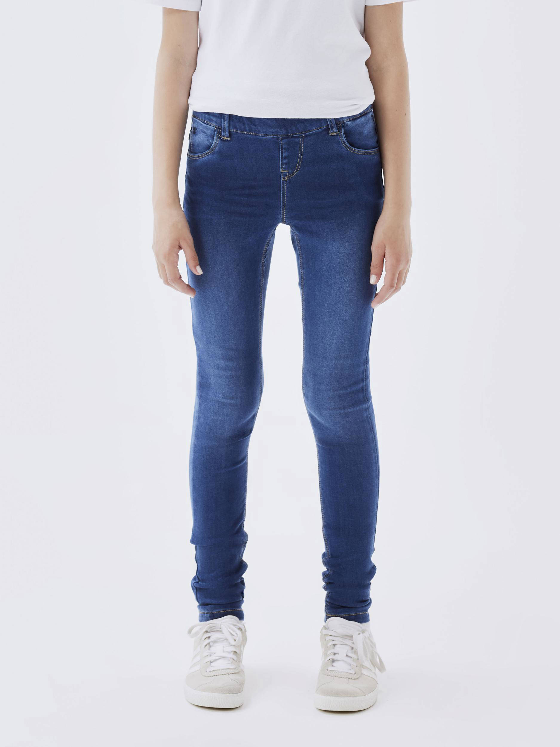 NAME IT skinny jeans NKFPOLLY dark blue denim