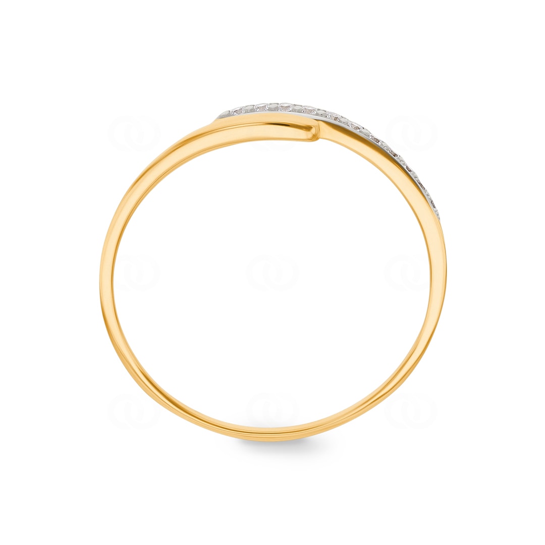 Ring 750/18 K Gelbgold Fantasie mit Zirkonia