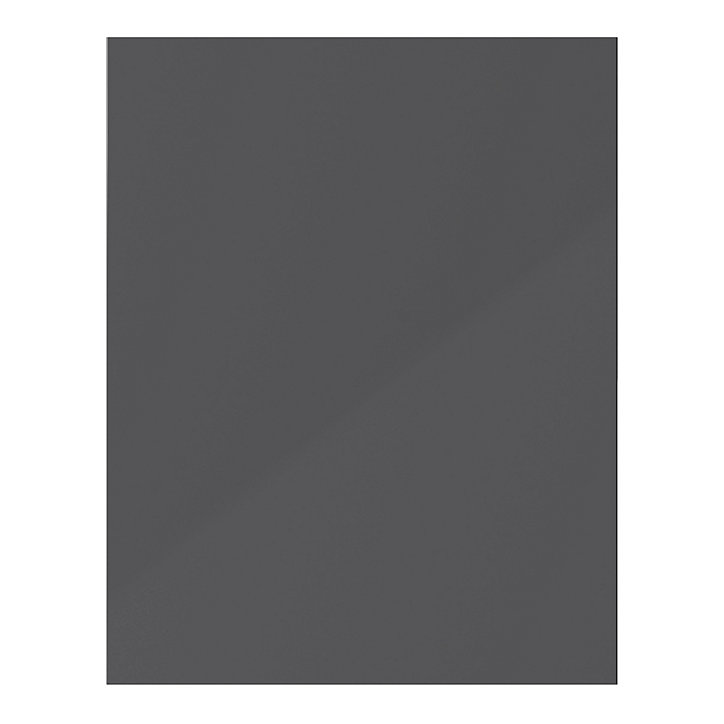 Joue de finition Stevia gris anthracite brillant L. 64 cm x H. 93,4 cm Caraway Innovo GoodHome