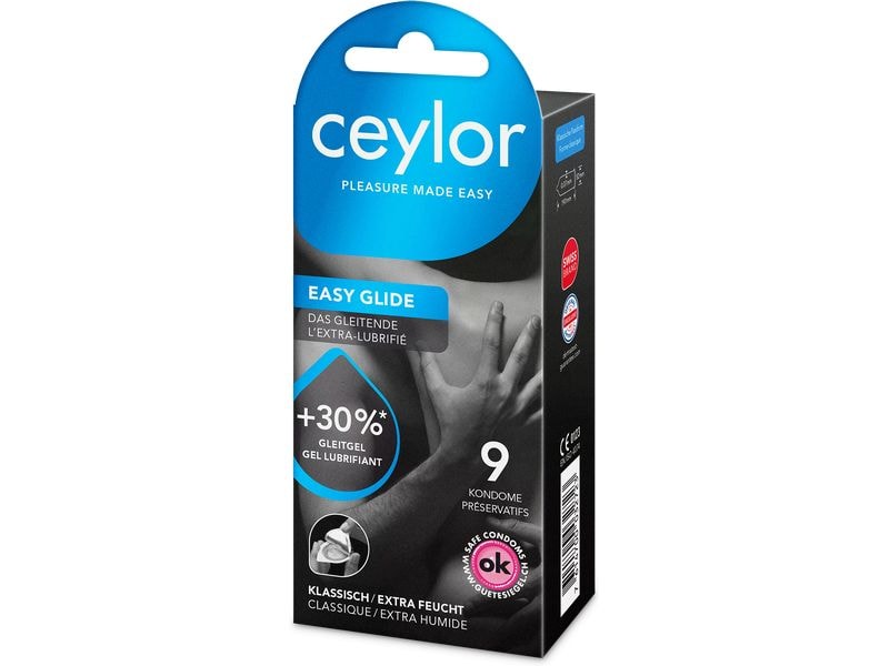 ceylor Kondome Easy Glide 9 Stück Transparente Präservative