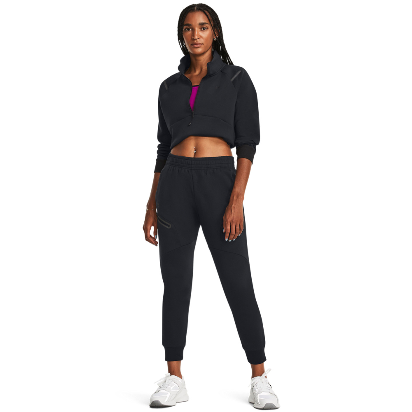 Under Armour Unstoppable Fleece Joggingbroek Dames Zwart