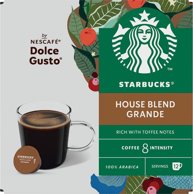 Starbucks House Blend kaffekapsler fra Nescafé Dolce Gusto (12 stk.)