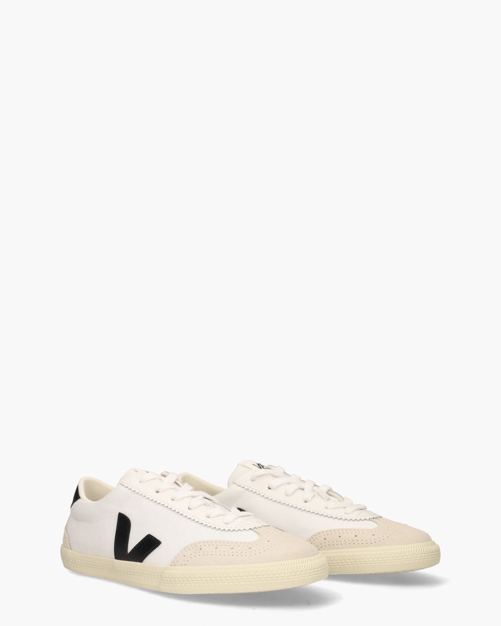 Veja Volley Canvas Wit/Zwart Herensneakers