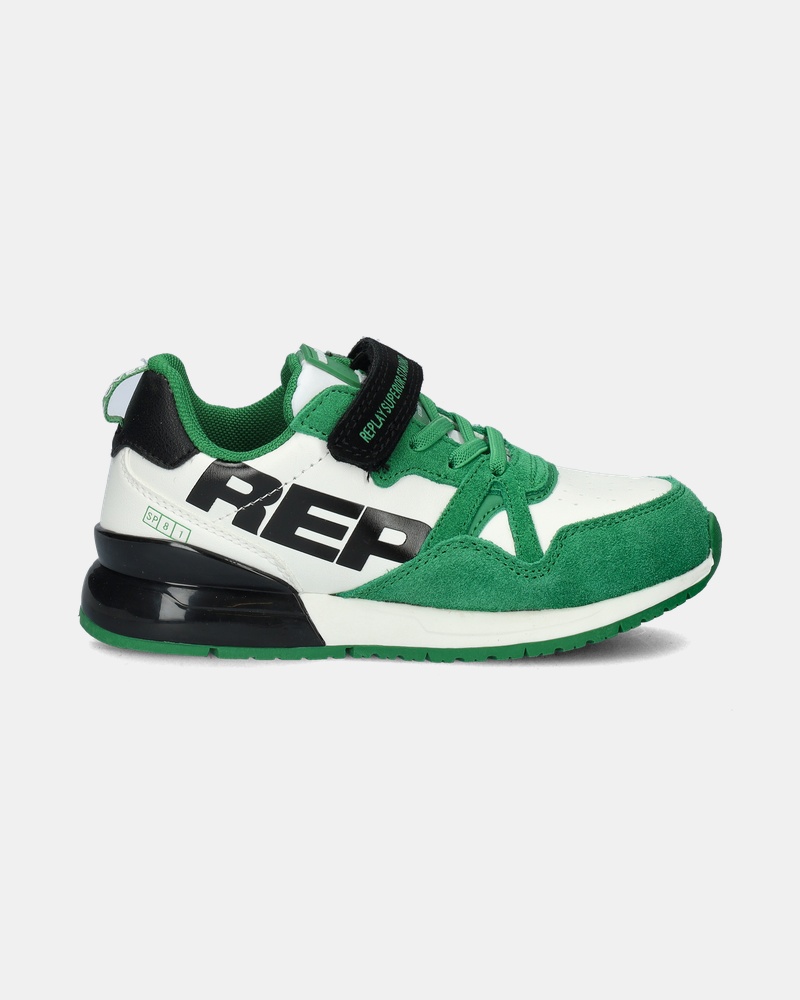 Replay Shoot Jr 8 Klittenbandschoenen  - groen