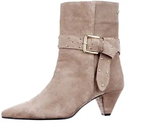 Babouche taupe G-Anne-2 - maat 43 enkellaars donkerbruin - maat 43 Calandschoen