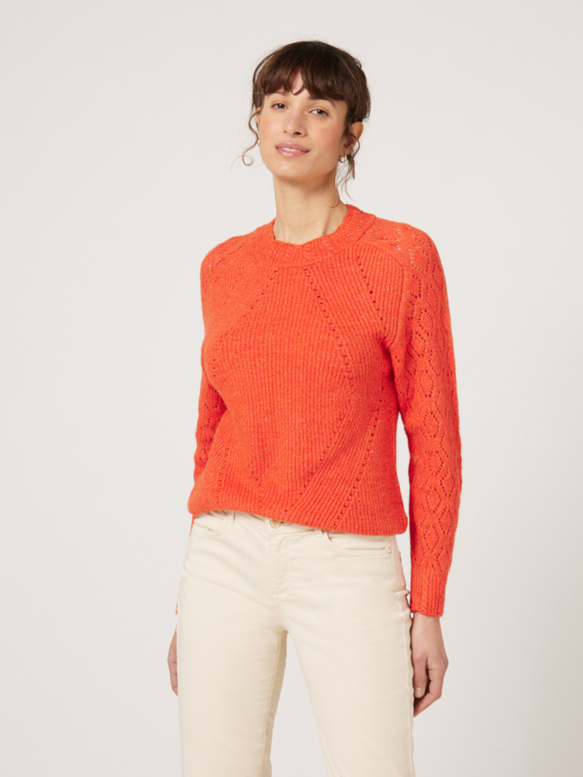 Pull avec détails losanges