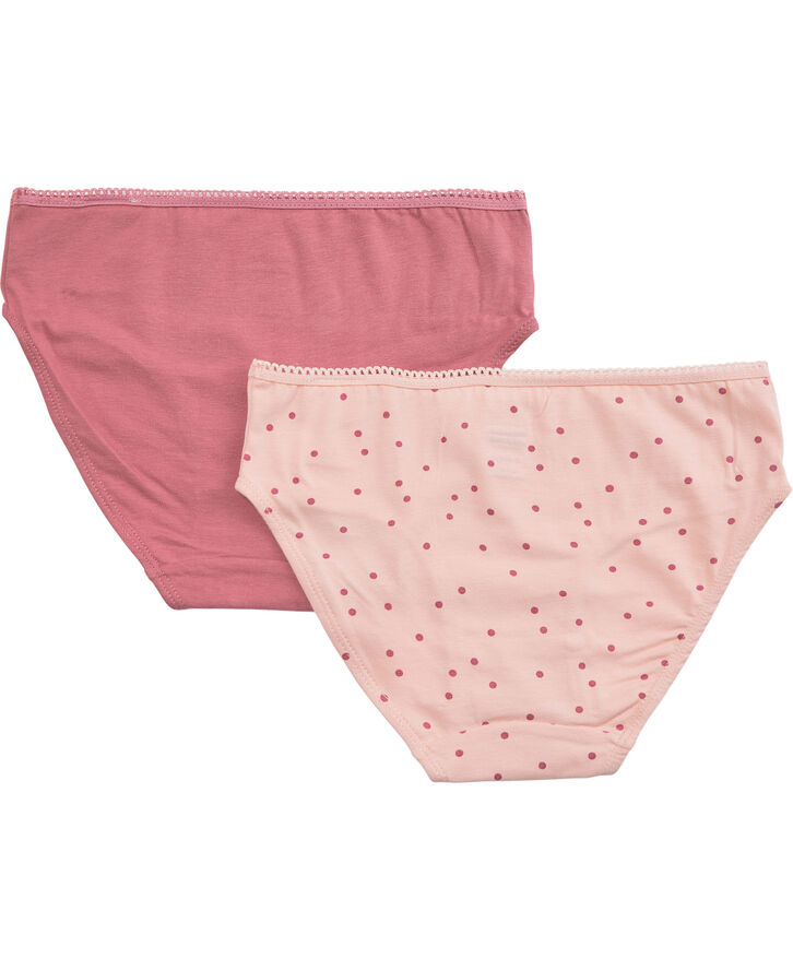 Magasin du Nord Collection Girls Briefs 2-Pack Rose dot / mesa rose