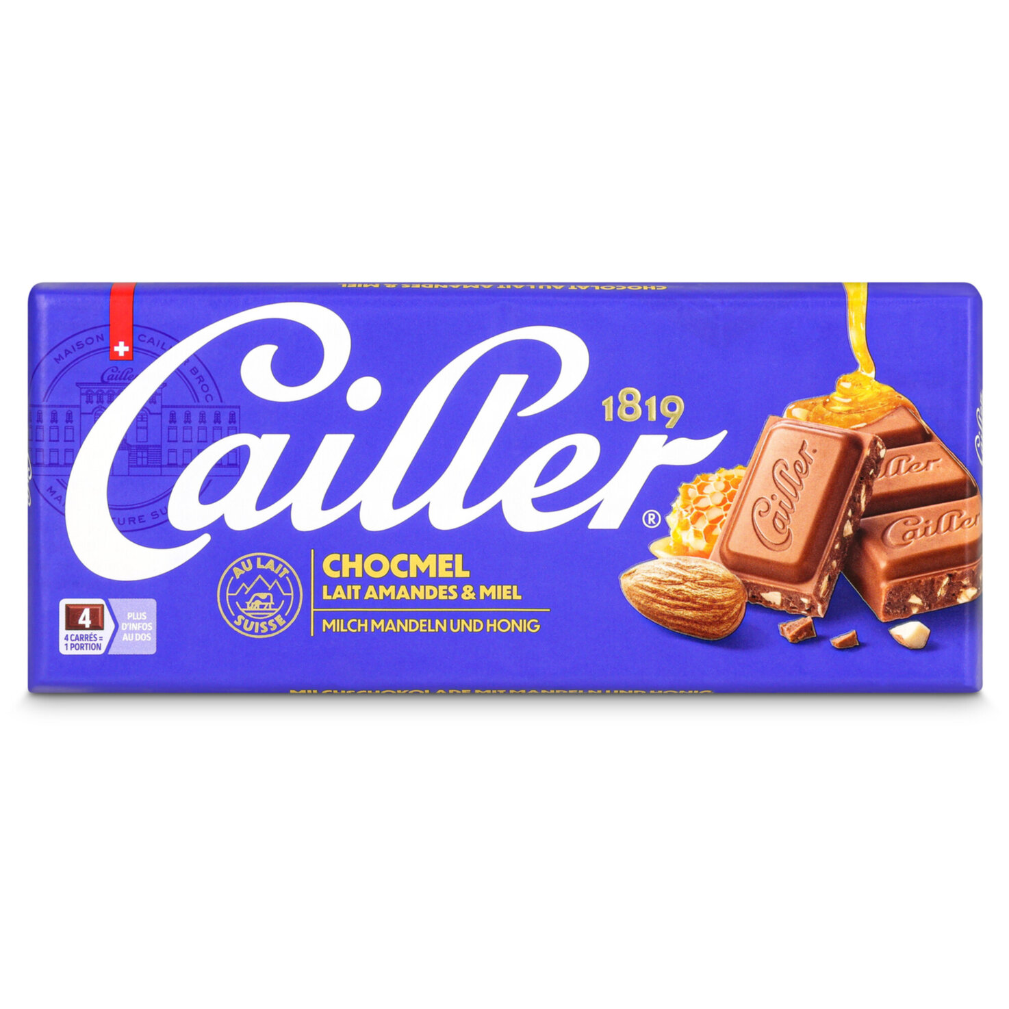 Cailler Chocmel Tafelschokolade Milch mit Mandeln und Honig