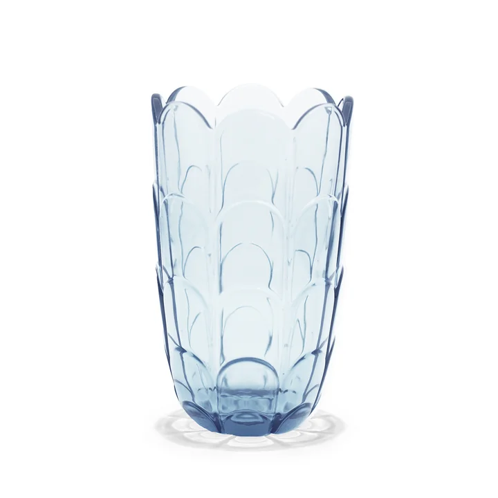 Holmegaard - Lily Vase, H 19 cm, blue iris