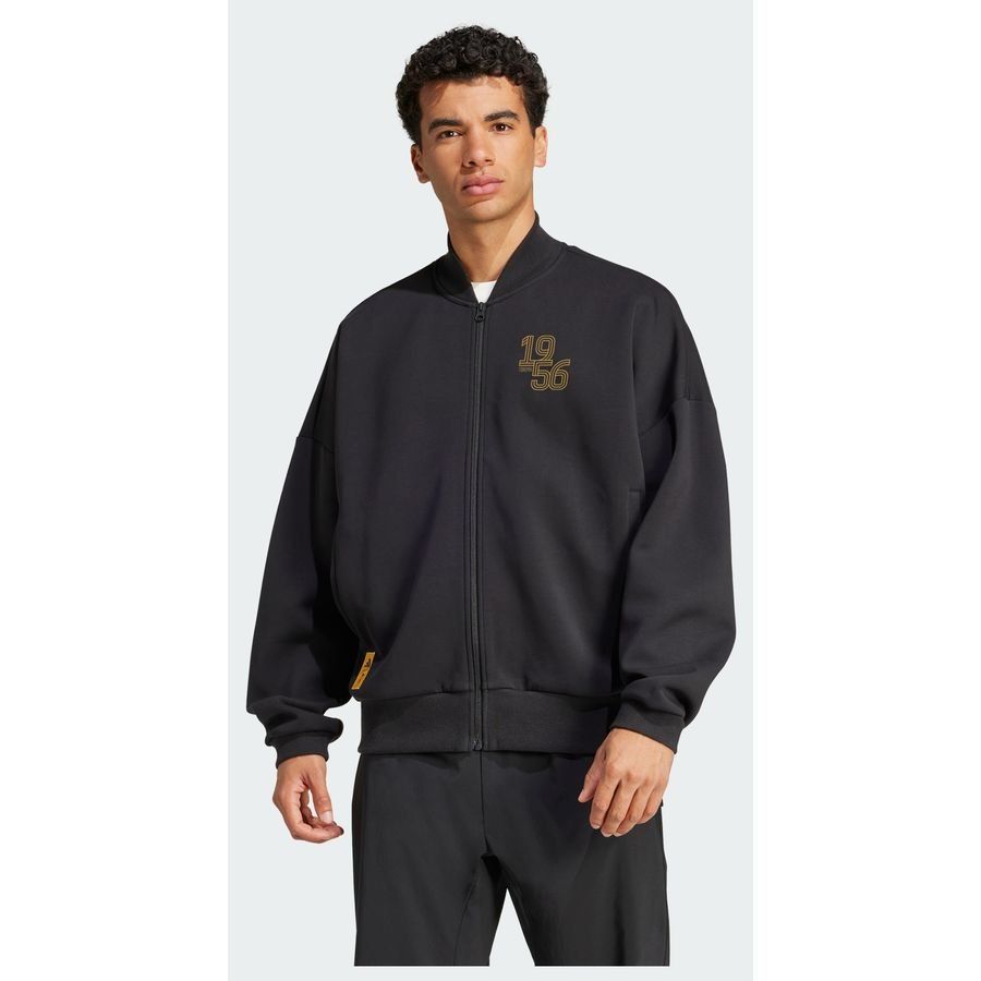 Adidas Veste de survêtement maille double Real Madrid